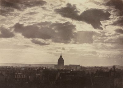 Unavngivet skystudie med Les Invalides, 1860. af Charles Marville