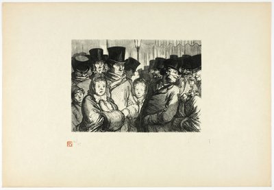 Boulevard du Temple ved midnat, fra Tirage Unique de Trente-Six Bois af Charles Maurand