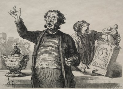 Auktionslokalet: The Town Crier af Charles Maurand