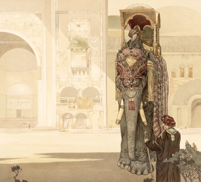 Ceremonielle elefant, fra 