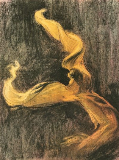 Loie Fuller gul kjole, ca. 1895. af Charles Maurin