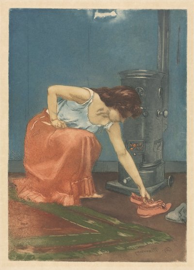 The Slippers (farveætsning og akvatinte) af Charles Maurin