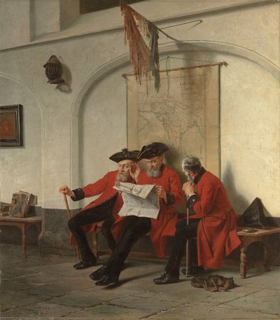 Nyheder fra fronten, 1880 af Charles Meer Webb