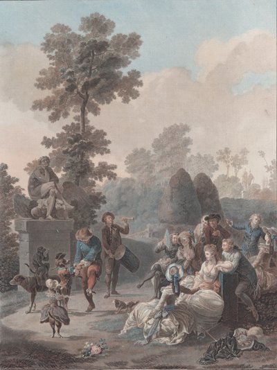 Tamburinen, 1788-94. af Charles Melchior Descourtis