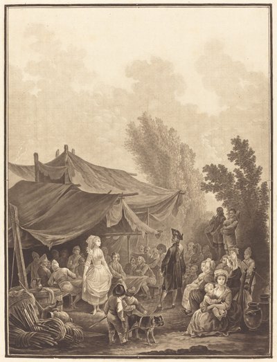 Noce de Village (landsbybryllup) af Charles Melchior Descourtis after Nicolas Antoine Taunay