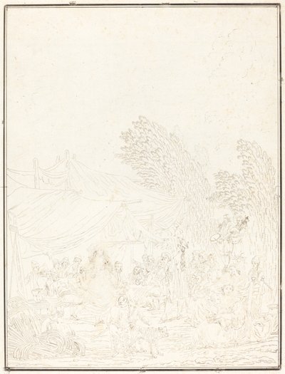 Noce de Village (landsbybryllup) af Charles Melchior Descourtis after Nicolas Antoine Taunay