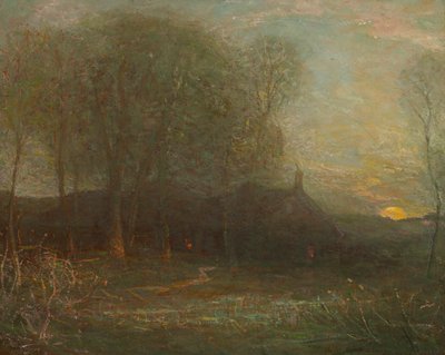 Høstmånen, ca. 1908. af Charles Melville Dewey