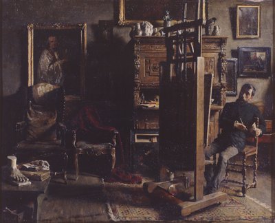Atelier af maleren Jules Lambeaux af Charles Mertens