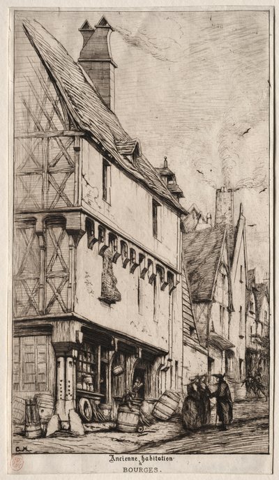 Et gammelt hus ved Bourges, undertiden kaldet Musikerhuset af Charles Meryon