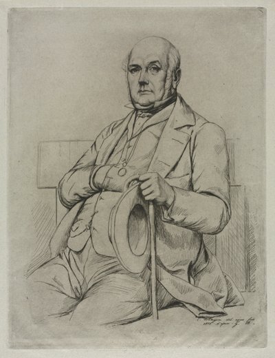 Casimir Le Conte, 1856. af Charles Meryon