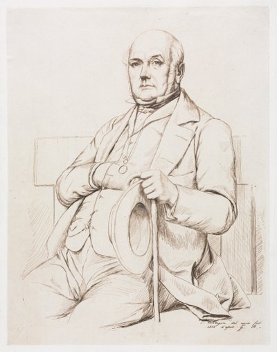 Casimir le Conte, efter Boulanger, 1856. af Charles Meryon