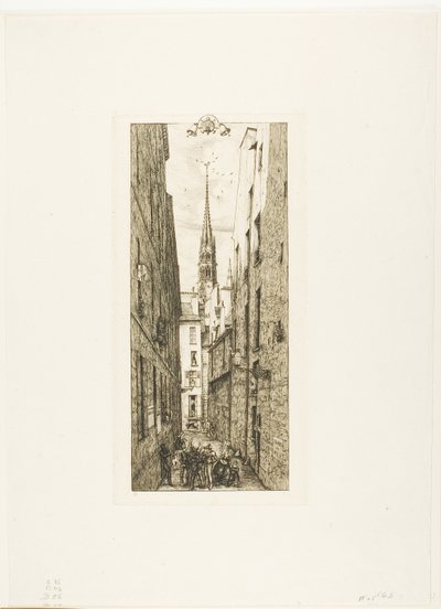 Chantrey Street, Paris af Charles Meryon