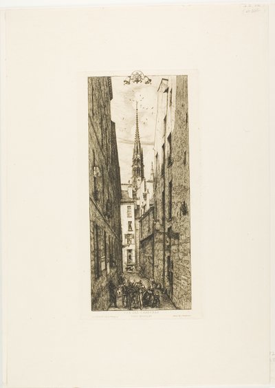 Chantrey Street, Paris af Charles Meryon