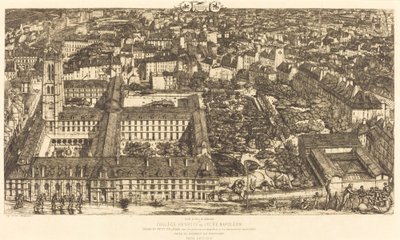 College Henri IV, Paris eller Lycée Napoléon (Henry IV College eller Napoleon School) af Charles Meryon