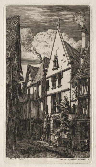Raderinger af Paris: i Bourges af Charles Meryon