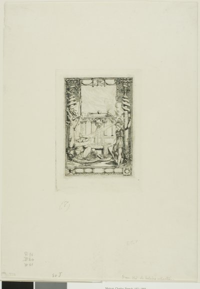 Frontispice til kataloget over graveringerne af Thomas De Leu af Charles Meryon