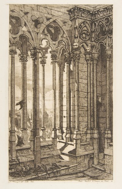 Galleri, Notre-Dame-katedralen, Paris af Charles Meryon