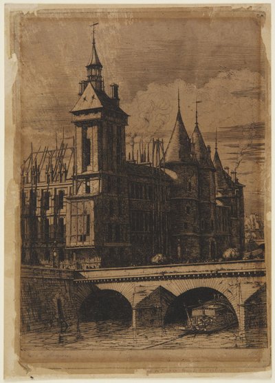 Klokketårnet - 1852 af Charles Meryon