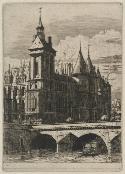 Klokketårnet, Paris (Klokketårnet, Paris) af Charles Meryon