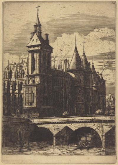 Klokketårnet, Paris af Charles Meryon