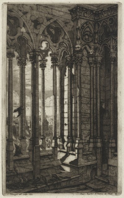 Notre-Dame-galleriet, Paris af Charles Meryon