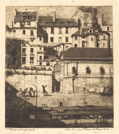 La morgue, Paris (Lighuset) af Charles Meryon