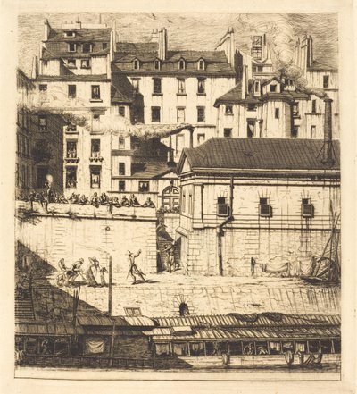 La morgue, Paris (Lighuset) af Charles Meryon