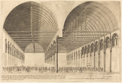 Salle des Pas-Perdus i det tidligere Palais-de-Justice, Paris (Forkammeret til Justitspaladset, Paris) af Charles Meryon