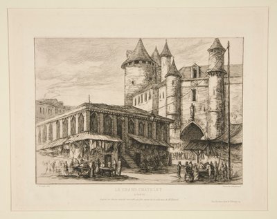 The Grand Chatelet [ca. 1780 d af Charles Meryon
