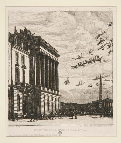 Le Ministre de la Marine (Flådeministeriet) af Charles Meryon