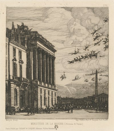 Flådeministeriet, Paris (Admiralitetet, Paris) af Charles Meryon