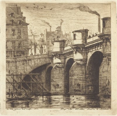 Pont Neuf, Paris af Charles Meryon