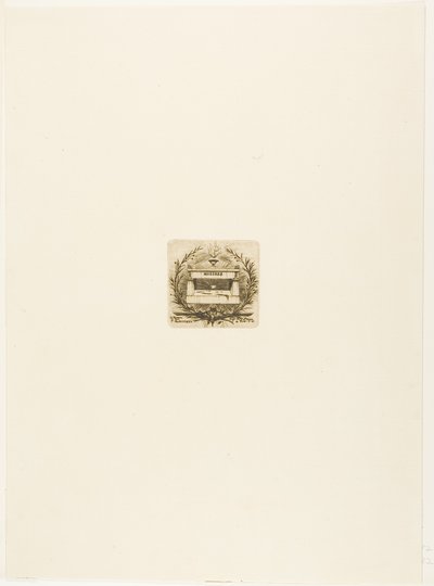 Molières grav, Père-Lachaise-kirkegården, Paris af Charles Meryon