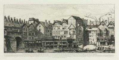 En del af byen Paris i slutningen af det syttende århundrede, 1861. af Charles Meryon