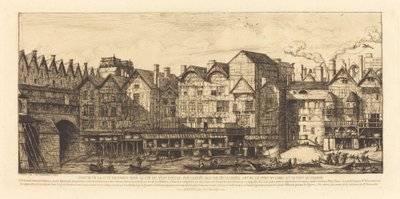 En del af byen mod slutningen af ​​det XVII. århundrede (Udsigt over byen Paris mod slutningen af ​​det XVII. århundrede) af Charles Meryon