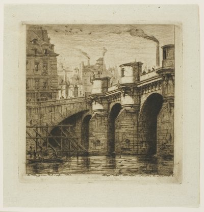 Pont Neuf, Paris af Charles Meryon
