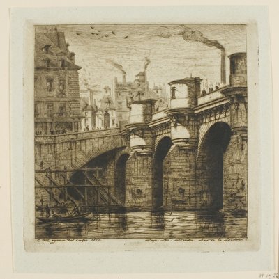 Pont Neuf, Paris af Charles Meryon