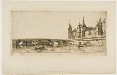 Pont au Change, Paris af Charles Meryon