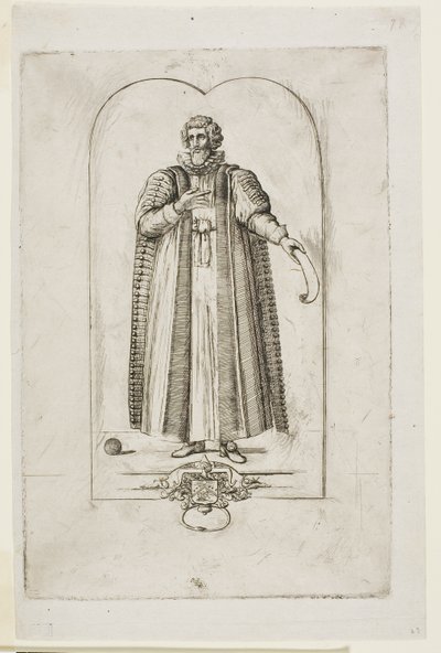 Portræt af François Viete af Charles Meryon