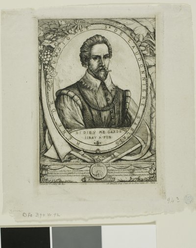 Portræt af René de Laudonnière Sablais (de Burdigale) af Charles Meryon