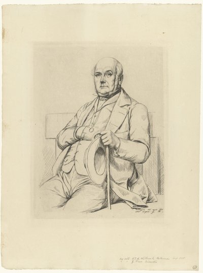 Portret af Casimir Le Conte af Charles Meryon