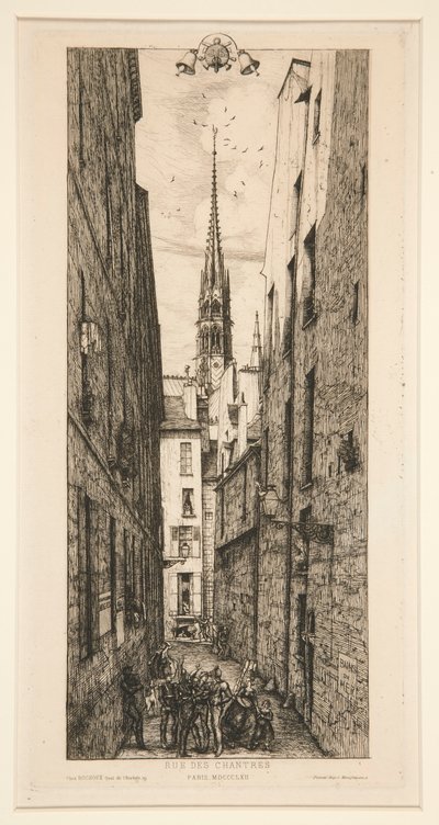 Rue des Chanters af Charles Meryon