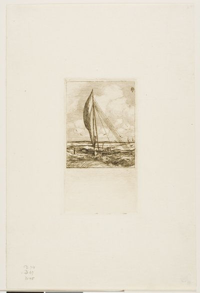 Swift-Sailing Proa, Mulgrave Archipelago, Oceanien af Charles Meryon