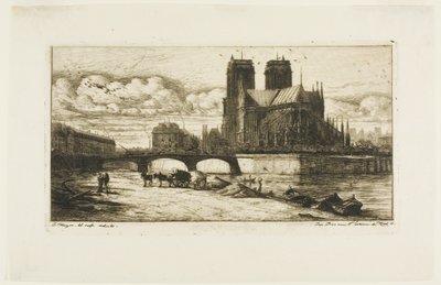 Apsis af Notre-Dame, Paris af Charles Meryon