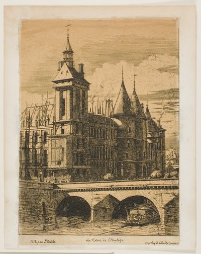 Klokketårnet, Paris af Charles Meryon