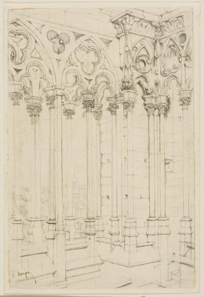 Galleriet i Notre-Dame, Paris af Charles Meryon