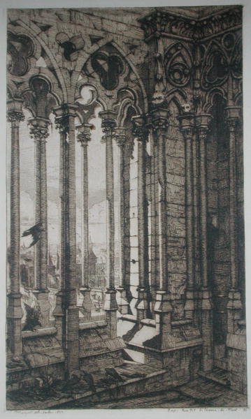 Galleriet Notre-Dame, Paris af Charles Meryon