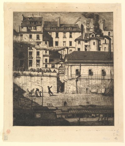 Lighuset, Paris (La Morgue) af Charles Meryon