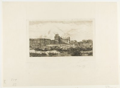 Det gamle Louvre, Paris, 1651 af Charles Meryon