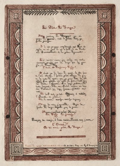 Vers til Piloten af Tonga, 1856. af Charles Meryon